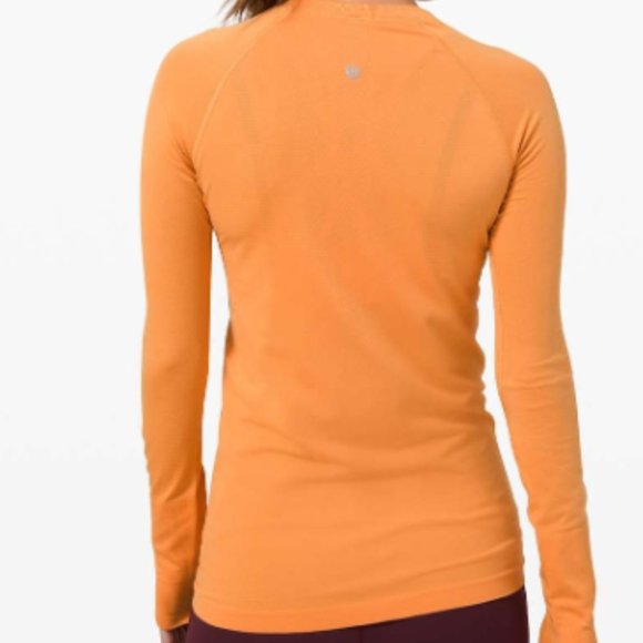 Lululemon Monarch Orange 2020 Release Swiftly Tech Long Sleeve 2.0 - NWT - Picture 7 of 7